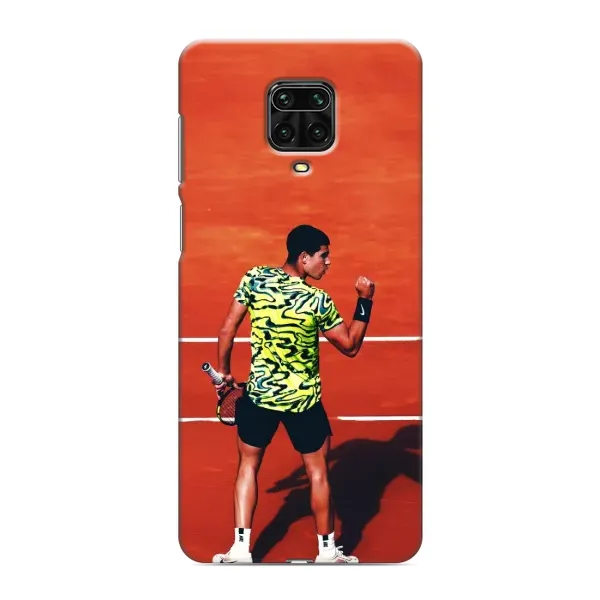Чехол с рисунком «Алькарас Теннисист» для Xiaomi Redmi Note 9 Pro Max Чехол с рисунком «Алькарас Теннисист» для Xiaomi Redmi Note 9 Pro Max