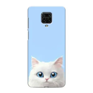 Чехол на тематику: Коты для Xiaomi Redmi Note 9 Pro Max (Белый кот)