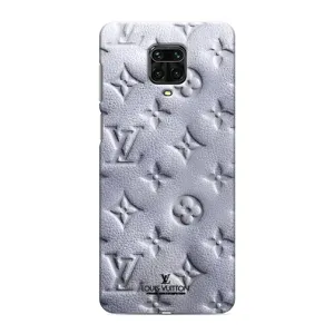 Текстурный Чехол Louis Vuitton для Редми Нот 9 про макс (Белый ЛВ)