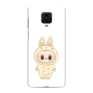 Чехол с принтом Лабубу для Xiaomi Redmi Note 9 Pro Max (Бежевый Лабубу)