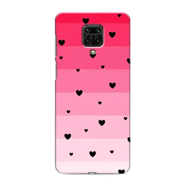 Чехол с рисунком «Чорные сердечки» для Xiaomi Redmi Note 9 Pro Max Чехол с рисунком «Чорные сердечки» для Xiaomi Redmi Note 9 Pro Max