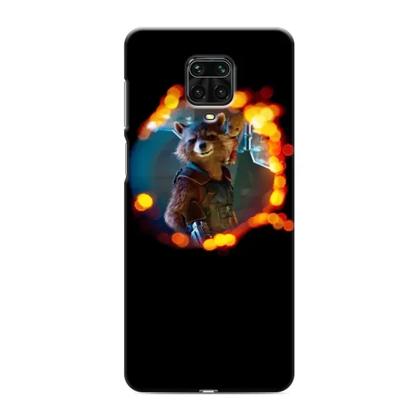 Чехол с рисунком «Енот Ракета» для Xiaomi Redmi Note 9 Pro Max