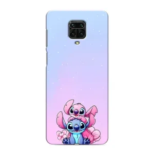 Чехол с рисунком Стич для Xiaomi Redmi Note 9 Pro Max (Энджл и Стич)