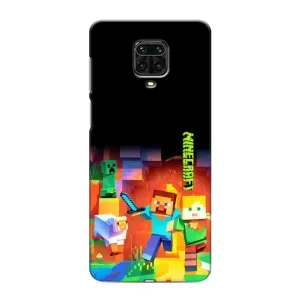 Чохли для Xiaomi Redmi Note 9 Pro Max (Персонажі МайнКрафт) (Герой Майнкрафт)