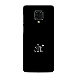 Чохол з картинками на чорному фоні для Xiaomi Redmi Note 9 Pro Max (Книжки)