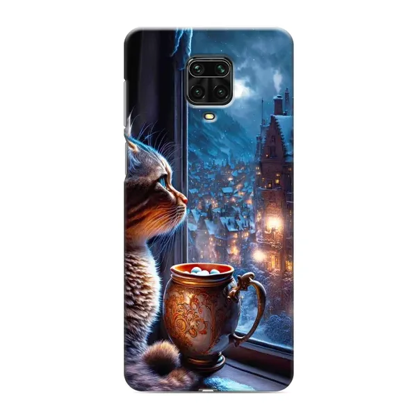 Чехол с рисунком «Кот новогодний» для Xiaomi Redmi Note 9 Pro Max Чехол с рисунком «Кот новогодний» для Xiaomi Redmi Note 9 Pro Max