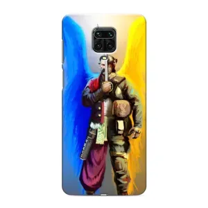 Чехол с картинкой (Патриотический КОЗАК) на Xiaomi Redmi Note 9 Pro Max (Козак с крыльями)