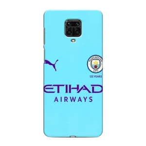 Силіконові Чохли з принтом Футбол на Xiaomi Redmi Note 9 Pro Max (Man City)