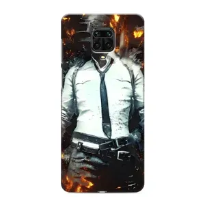 Чохол з картинкою "Герой Pubg" на Xiaomi Redmi Note 9 Pro Max (Man Пубг)
