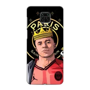 Чохол (TPU) з Футболістом на Xiaomi Redmi Note 9 Pro Max (Mbappe King)