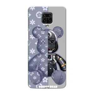 Силиконовый чехол для Xiaomi Redmi Note 9 Pro Max (Медведь Louis Vuitton)