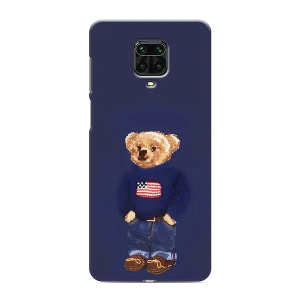 Чехол с рисунком «Мишка USA» для Xiaomi Redmi Note 9 Pro Max Чехол с рисунком «Мишка USA» для Xiaomi Redmi Note 9 Pro Max