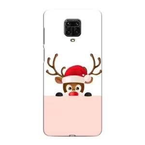 Чехол Санта Клаус для Xiaomi Redmi Note 9 Pro Max (Олененок)
