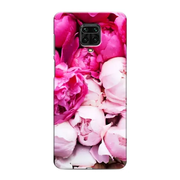 Чехол с рисунком «Пионы» для Xiaomi Redmi Note 9 Pro Max Чехол с рисунком «Пионы» для Xiaomi Redmi Note 9 Pro Max