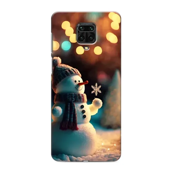 Чехол с рисунком «Снеговик праздничный» для Xiaomi Redmi Note 9 Pro Max Чехол с рисунком «Снеговик праздничный» для Xiaomi Redmi Note 9 Pro Max