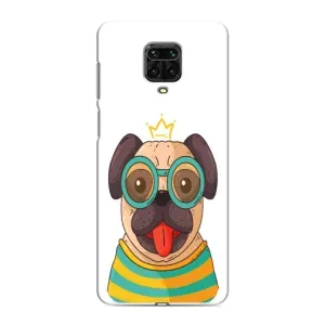 Бампер для Xiaomi Redmi Note 9 Pro Max с картинкой "Песики" (Собака Король)