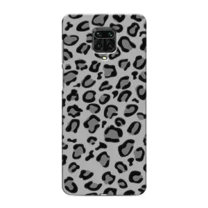 Чехол с леопардовым принтом на Xiaomi Redmi Note 9 Pro Max (Темный леопрад)
