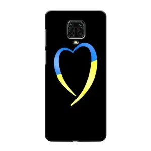 Силиконовый Чехол на Xiaomi Redmi Note 9 Pro Max (Я-Украина) (Украинское сердце)
