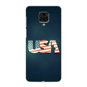 Чехол Флаг USA для Xiaomi Redmi Note 9 Pro Max (USA)