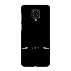 Силіконовий бампер з картинкою машини на Xiaomi Redmi Note 9 Pro (Сілует Audi)
