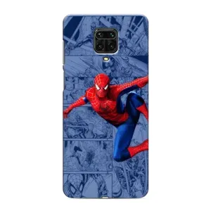Силиконовый Чехол для Xiaomi Redmi Note 9 Pro (Человек Паук)