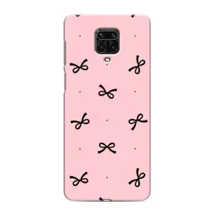 Чехол с рисунком «Черные бантики» для Xiaomi Redmi Note 9 Pro