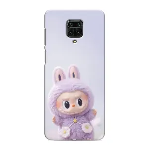 Чохол з принтом Лабубу для Xiaomi Redmi Note 9 Pro (Фіолетовий Лабубу)