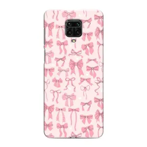 Чехол с рисунком «Фон бантики» для Xiaomi Redmi Note 9 Pro