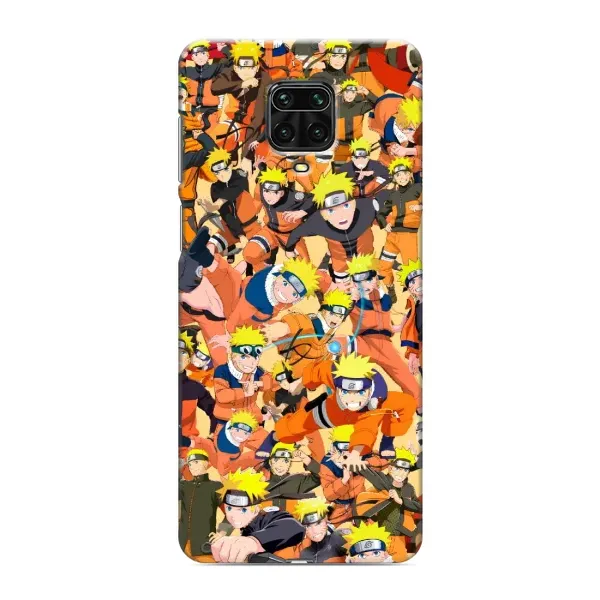 Чехол с рисунком «Коллаж Наруто» для Xiaomi Redmi Note 9 Pro