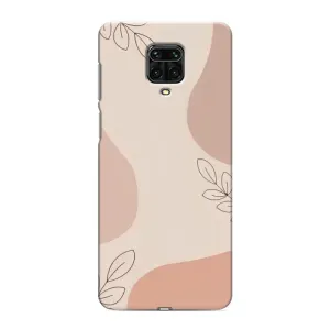 Чохол квітковий дизайн для Xiaomi Redmi Note 9 Pro (Кориневий фон)