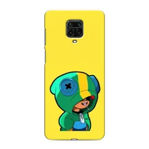 Чохол Бравл Старс для Xiaomi Redmi Note 9 Pro (Леон (LEON))