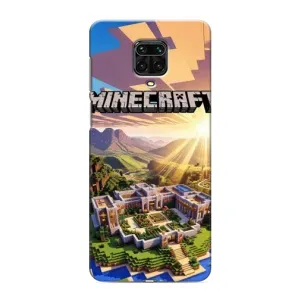 Чехол майнкрафт для Xiaomi Redmi Note 9 Pro (MINECRAFT)