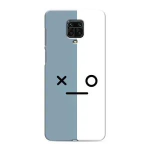 Чехол с рисунком «Серо-белый» для Xiaomi Redmi Note 9 Pro