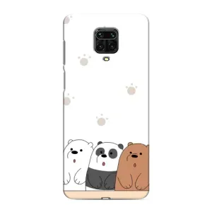 Чехлы с изображением разных животных для Xiaomi Redmi Note 9 Pro (Удивленные медвеженки)
