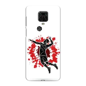 Чехлы с принтом Спортивная тематика для Xiaomi Redmi Note 9 Pro (Волейболист)