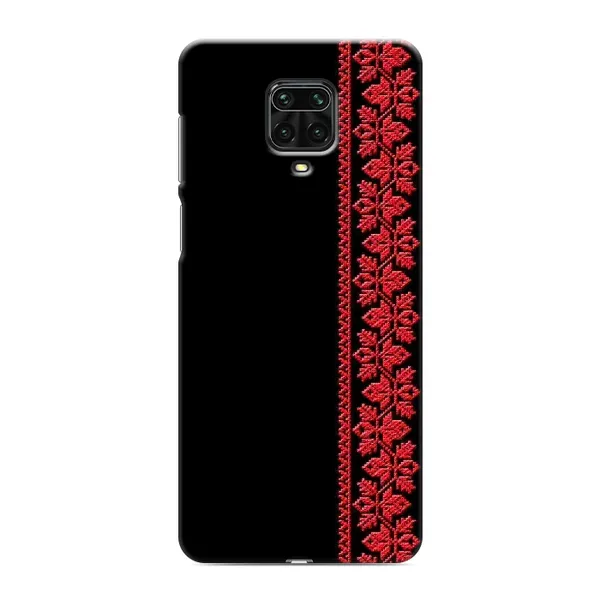 Чехол с рисунком «Вышиванка на черном» для Xiaomi Redmi Note 9 Pro Чехол с рисунком «Вышиванка на черном» для Xiaomi Redmi Note 9 Pro