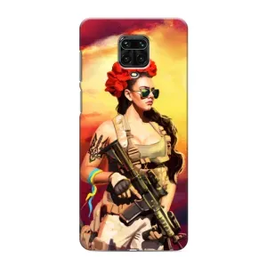 ЗСУ Чехлы (TPU) для Xiaomi Redmi Note 9 Pro (Женщина солдат)