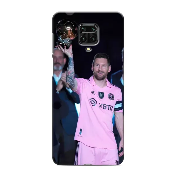 Чехол с рисунком «Золотой мяч Месси» для Xiaomi Redmi Note 9 Pro