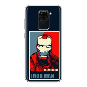Чехол Супергерой Железный человек на Xiaomi Redmi Note 9 (Art Iron man)