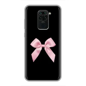 Чохол банти для Xiaomi Redmi Note 9 (Бант на чорному)
