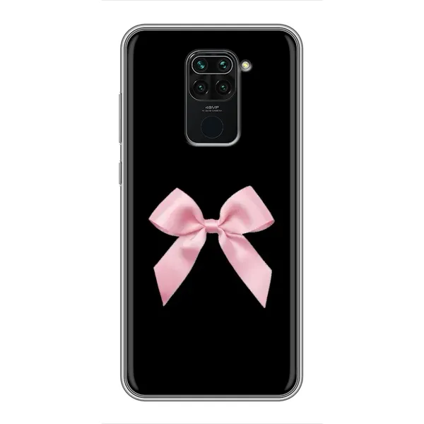 Чехол с рисунком «Бант на черном» для Xiaomi Redmi Note 9 Чехол с рисунком «Бант на черном» для Xiaomi Redmi Note 9