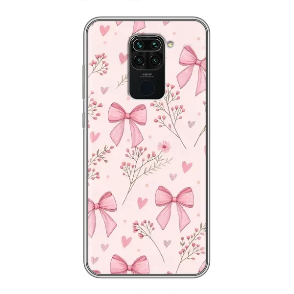 Чехол с рисунком «Банты с цветами» для Xiaomi Redmi Note 9 Чехол с рисунком «Банты с цветами» для Xiaomi Redmi Note 9