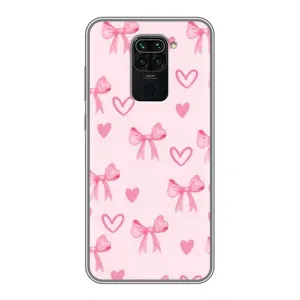 Чохол банти для Xiaomi Redmi Note 9 (Бантики і сердечки)