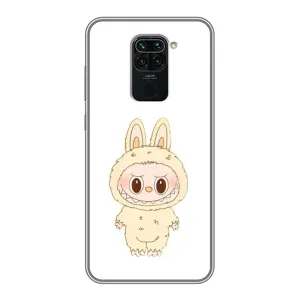 Чохол з принтом Лабубу для Xiaomi Redmi Note 9 (Бежевий Лабубу)