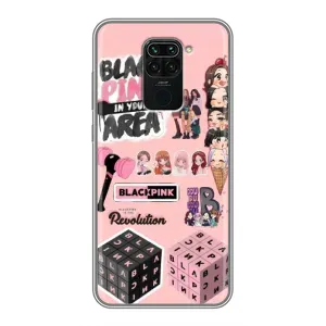 Чохли з картинкою для Xiaomi Redmi Note 9 (BLACK PINK колаж)