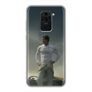 Чехол фильм Формула 1 для Xiaomi Redmi Note 9 (Бред Питт)