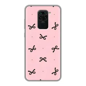Чохол банти для Xiaomi Redmi Note 9 (Чорні бантики)