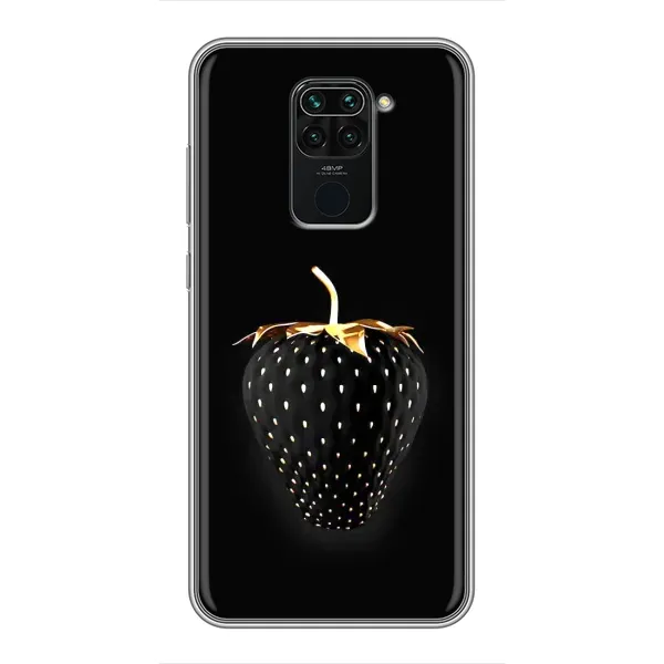 Чехол с рисунком «Чёрная клубника» для Xiaomi Redmi Note 9 Чехол с рисунком «Чёрная клубника» для Xiaomi Redmi Note 9