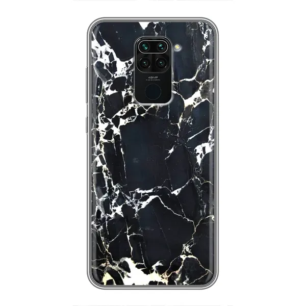 Чехол с рисунком «Чёрный мрамор» для Xiaomi Redmi Note 9 Чехол с рисунком «Чёрный мрамор» для Xiaomi Redmi Note 9