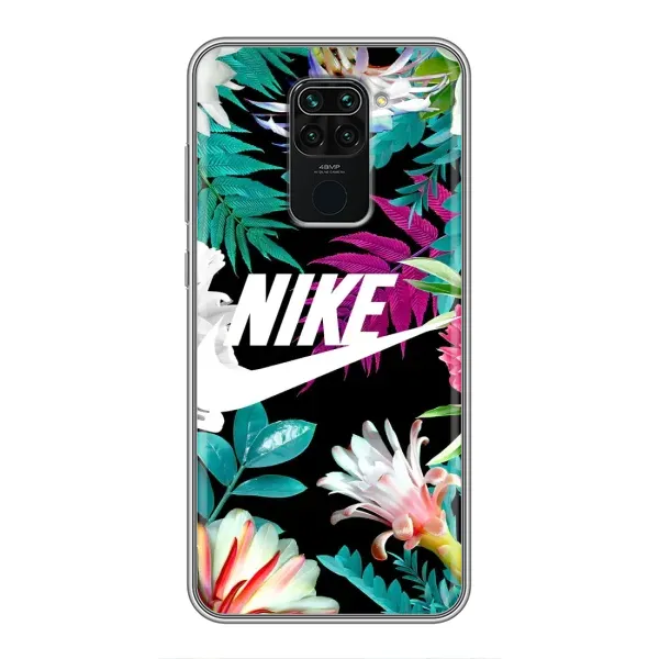 Чехол с рисунком «Цветочный Nike» для Xiaomi Redmi Note 9 Чехол с рисунком «Цветочный Nike» для Xiaomi Redmi Note 9